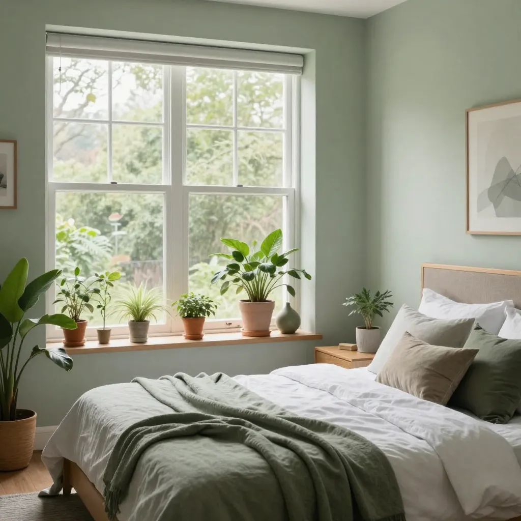 Lämmin illanvalaistus makuuhuoneessa