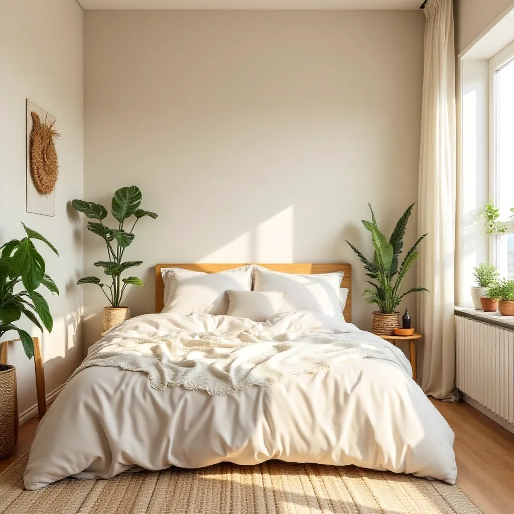 Hengittävät verhot makuuhuoneessa