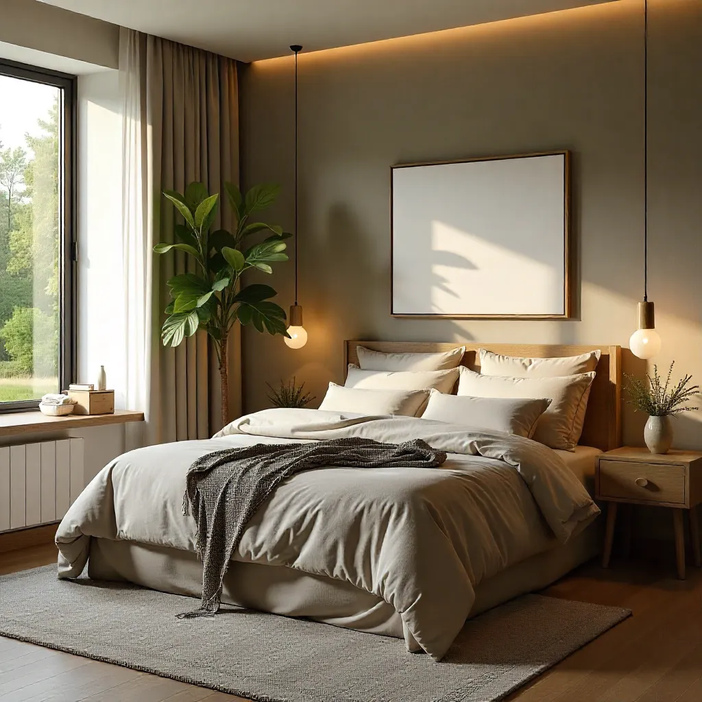 Tunnelmavalaistus makuuhuoneessa